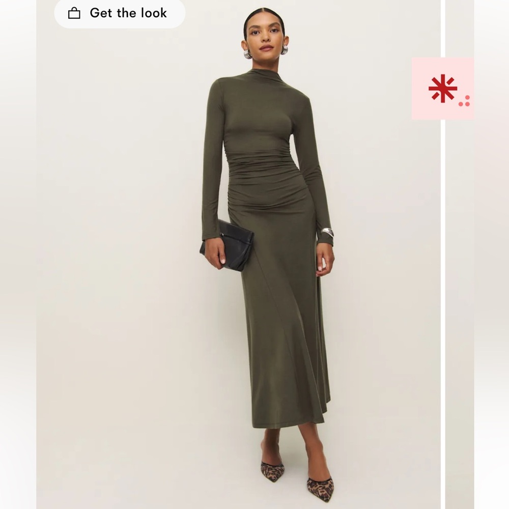 Reformation Nemy Dress- Pine Green